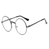 Huicai Women Men glasses Metal Frame Nerd Retro Vintage Round Optical Eye glasses Clear Lens