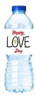 Happy Love Day Happy Valentine's Day Party Decoration Water Bottle Labels -15pack