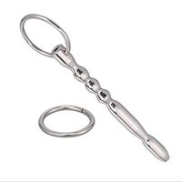 PQB Bright Metal Cátheter Men's Dual-use Health Care Products Horse Eye Stimulation Stainless Steel Urèthral Dilator Massager T-shirt T-shirt