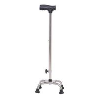 Crutches - Old Man Crutches Four Corners Lightweight Telescopic Handcuffs Solid Wood Non-Slip Elderly Stainless Steel Walking Sticks
