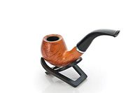 Chestnut Wood Pipe Smooth Refined Design Wooden Tobacco Smoking Pipe