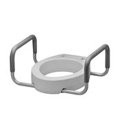 Raised Toilet Seat with Arms (Standard - Round)