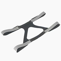Universal CPAP Headgear, Hersvin Replacement Headband Straps Compatible with Most Nasal, Full-Face Sleep Apnea Masks of Respironics, Resmed, Resmart (Light Grey)