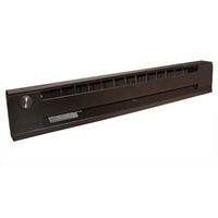 TPI H2910048C Series 2900C Electric Baseboard - Heavy Duty Commercial Convection Heater, 48" L x 6" H x 2-1/2" D, 240/208 V, Bronze