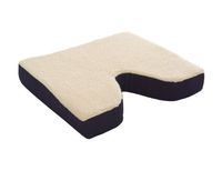 Essential Medical Supply Fleece Covered Coccyx Cushion, 16 Inches X 16 Inches X 3 Inches