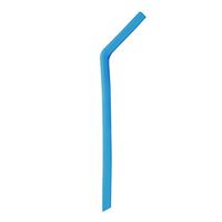 Reusable Silicone Drinking Straws, Iuhan Ultra Long 10 Inch Flexible Bend Drinking Silicone Straws for Tumbler Rumblers Cold Beverage (Sky Blue)