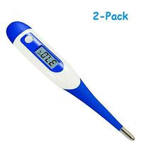 2 PCS LED Thermometer Digital，Digital Thermometer for Adults,Rectal and Oral Thermometer with Flexible Tip,Rectal and Oral Thermometer with Flexible Tip for Infants, Digital Temperature Meas