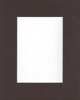 18x24 Dark Chocolate Brown Picture Mats Bevel Cut for 12x18 Pictures