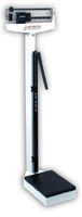 5458596 PT# 438 Scale w/ Height Rod cm 400lb Mechanical/ Beam lb/ kg White Ea Made by Detecto Scales Co