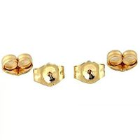 14K Gold Earring Backs - 4 Piece Replacement Earring Backs