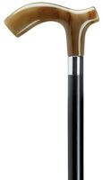Men Thick Derby Cane Black Shaft Horn Handle  -Affordable Gift! Item #HAR-9120231