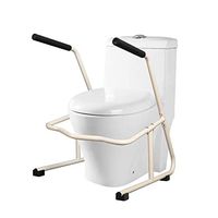 AXD Free Standing Toilet Frame, Carbon Steel Bathroom Safety Hand Rail Anti-Slip Armrest, for Elderly Disabled, Bear 150KG