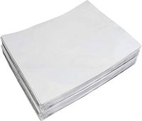 White Resealable Barrier Bag - 12" x 14.75" x 5" - 8 Ounce (1/2 lb.) Capacity - #BB9WW - Set of 100