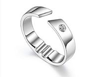 1.NO Magnet Physiotherapy Ring, Titanium Magnetic Therapy Ring analgesics for Arthritis and Carpal Tunnels,Healing Nose Ring (Silver, S)