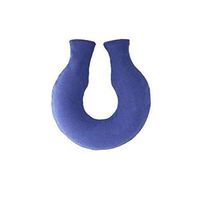 1.3 Liter Classic U-Shaped Hot Water Bottle with Cover Keep You Warm (Blue)