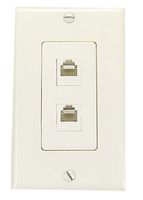 Leviton 41666-CI 2-Port Insert, Color Ivory