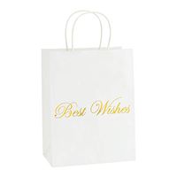 BagDream 25Pcs Kraft Paper Gift Bags with Handles Heavy Duty Paper Bags, Shopping Bags, Gifts Bags, Wedding Bags, Party Bags, Retail Bags 8x4.75x10.5 Inches Medium Kraft Bags