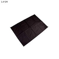 TbpersicwT Home bedroom carpet door mat, Solid Color Portable Outdoor Travel Waterproof Camping Picnic Mat Beach Blanket - Black 1.4x2M