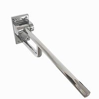 Limaomao Toilet Safety Rails Safety Toilet Handrail Barrier Bathroom Cushion Support Folding Non-Slip Toilet Bathroom Bathroom Handrail Special Crowd Auxiliary Handle (Color : Silver, Size : 15x60cm)