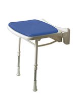 AKW Standard Padded Fold Up Shower Seat, Blue