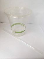 World Centric's Compostable Corn PLA Cold Cup Combo: 12 Ounce PLA Cups, PLA Lids, and Wrapped PLA Straws (100 SETS: 300 UNITS)