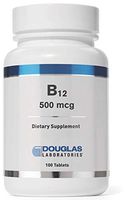 Douglas Laboratories - B-12-500 mcg. Vitamin B12 to Support Metabolism, Red Blood Cell Production, Brain and Nervous System - 100 Tablets