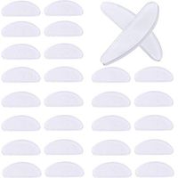 XShine 18 Pairs Eyeglasses Nose Pads Glasses Adhesive Silicone Anti-Slip Nosepads for Eyeglass Glasses Sunglasses (Transparent, 1mm)
