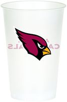 Creative Converting Officially Licensed NFL Printed Plastic Cups, 8-Count, 20-Ounce, Arizona Cardinals