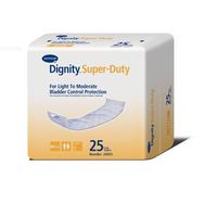 Hartmann 26955 Dignity Super-Duty Pad for Light to Moderate Protection, Disposable, 4" Width, 12" Length, White (Pack of 200)