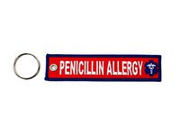 Medical Alert Keychain Warning TAG Penicillin Allergy PCN Allergy