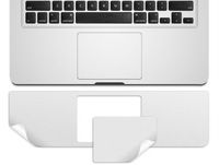 Kuzy - AIR 11-inch PALMREST with Trackpad Skin Sticker Cover Silver for Apple MacBook Air 11.6" (A1465 and A1370)