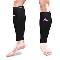 NEWMARK Compression Calf Sleeves for Men & Women (Pair), Best Footless Compression Socks for Shin Splints, Leg Pain, Running, Nurses, Pregnancy, Plantar Fasciitis, Hiking, Cycling, Walking & Athletic