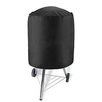 Round Grill protection Cover,Waterproof Kettle Style Barbecue Grill Cover Outdoor Round Grill Cover with Drawstring (Size : 30.3inx22.8in)