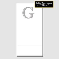 G BETTER THAN LINEN MONOGRAM GUEST TOWEL (16 CT.)