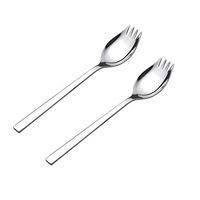 Spork,Healthy & Eco-Friendly Spoon, Fork, Stainless Steel Sporks for Everyday Household Use and Outdoor Camping, Multifunctional Spork for Adults, Children, Senior Citizens and the Disabled, 2-Pack