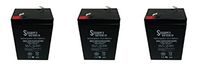 6 VOLT 4.5AH RECHARGEABLE GAME DEER FEEDER BATTERY 6V - PS-640 - 3 Pack