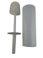 Bath Bliss Toilet Brush with Holder (White)