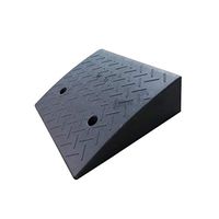 Black Rubber Ramps，Pressure Resistance Non-Slip Car Steps Uphill Ramp Mat, Portable Ladder Ramp Triangle Cushion (Size : 48 41 14cm) (Color : Black)