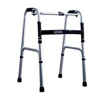 Disabled Walker, 2 Rounds of Elderly Walker Aluminum Adjustable, Suitable for Elderly and Adults with Limited Mobility,A