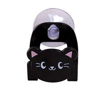 Multi-Function Sink Rack,Sponge Storage Rack,Cute Convenient Sponge Holder Suction Cup Home Kitchen Holder Tools Gadget Decor (Black)