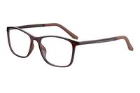 SHINU TR90 Progressive Multifocus Reading Glasses Multiple Focus Eyewear-SH031(Transparent Brown-up+0.00, Down+1.50)