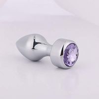 MXD Beads Amal Plug for Women Metal Smooth Comfortable Waterproof Easy to Clean with Base T-Shirt (Color : Silver)