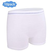 Mesh Underwear Postpartum Women Disposable Panties High Waist Post Surgical Recovery Light Support Breathable Brief (10 Pack) (Medium)
