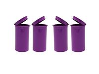 19 DRAM POP TOP BOTTLES QTY CASE SIZE COUNT Squeeze top Rx Pill Bottles Prescription Crafts Coins Storage Medicine 420 Containers MADE IN USA (10 PCS, PURPLE - Solid (Opaque)