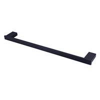 LANC Contemporary Towel Bar SUS304 Stainless Steel Bathroom Storage Hanger Towel Rail Holder Wall Mount, Black Finish, A8904BK