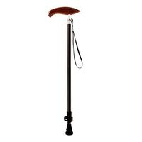 Crutches Elderly Carbon Ultra Light Telescopic Handcuffs Walker Anti-Skid Walking Stick Portable Outdoor Trekking Pole (Color : Black, Size : 60cm)