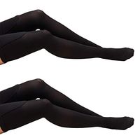 Truform Anti-Embolism 18 mmHg Thigh High Stockings Black, X-Large, 2 Count