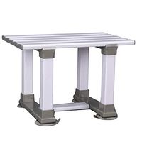 Bathtub Bath Stool Shower Chair Bath Chair Tub Use Bathroom Stool Square (Color : White, Size : M)