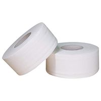 T-REASURE 4-PLY Standard Rolls, 2 Roll Pack Neutral White Toilet Paper Bathroom Tissue, 4 Ply Toilet Paper Tissue, 100% Recycled Fiber Bulk Toilet Paper, Total Length 230 Meters, 21x9cm