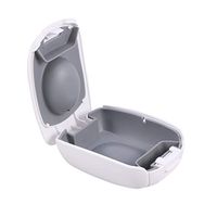 Milisten Hearing Aid Case Waterproof Portable Audiphone Holder Storage Box Protector Container (White)